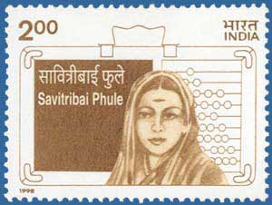 Government of India honoured Savitribai Phule by publishing a postage stamp on 10 March 1998.