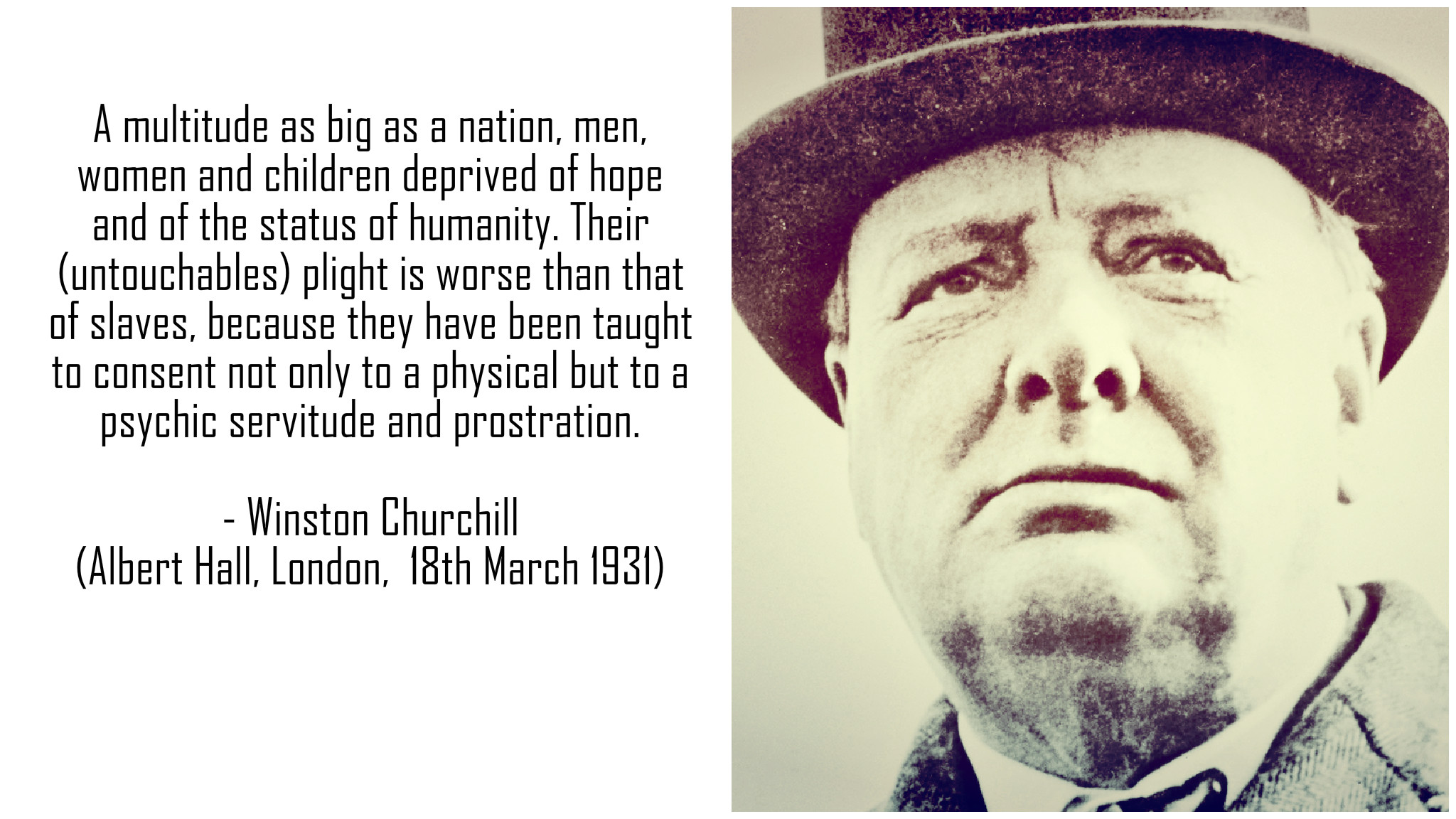 Winston Churchill on Untouchables