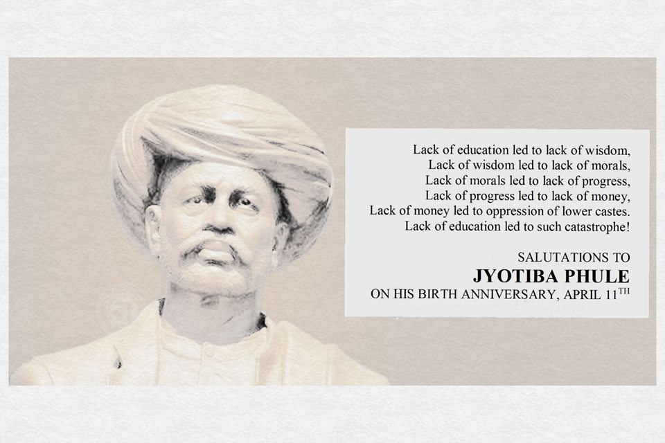 Dalit History Month – Remembering Mahatma Jotiba Phule