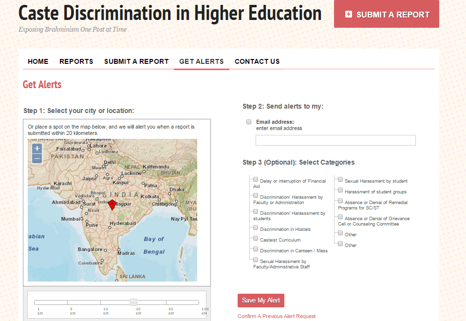 Facing Caste Discrimination at an Education Institution? Now, report online at www.castediscrimination.com