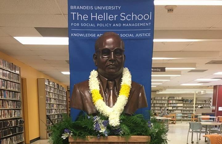 [Photos] Dr Ambedkar Statue Installed at the Brandeis University, Boston, USA