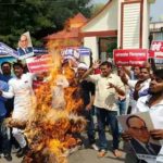 Protest against Yogi Adityanath