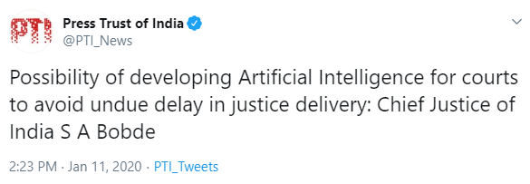 court india ai