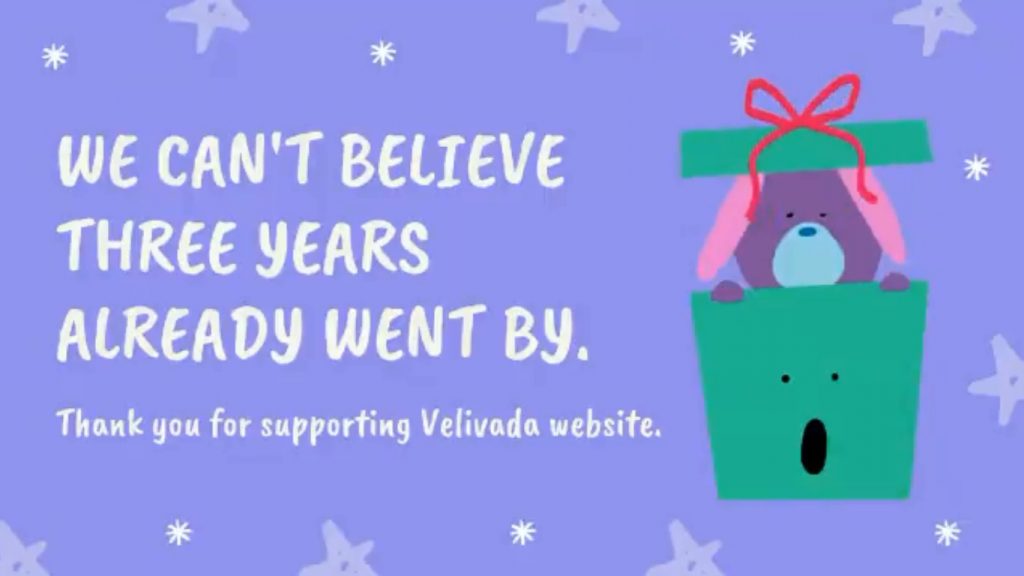 Happy 3rd Birthday To Velivada :-)